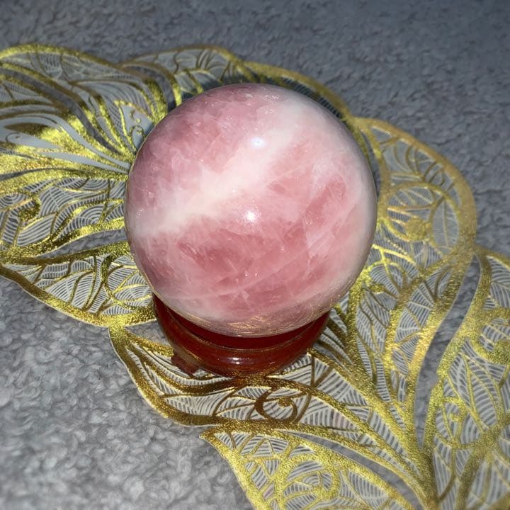 ローズクォーツ　スフィア（丸玉）