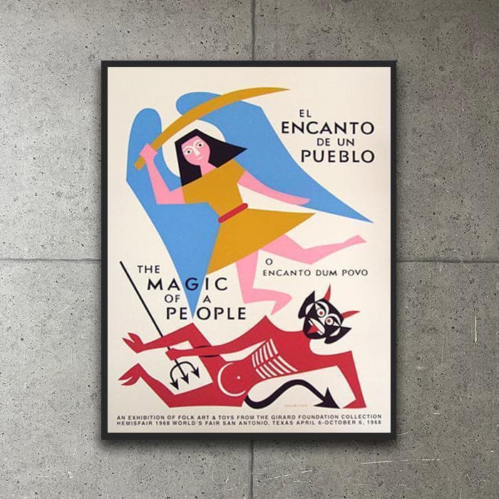 額装品/アレクサンダー・ジラード 1968 アートポスター シルクスクリーン