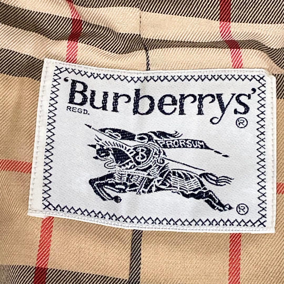美品 BURBERRY バーバリー トレンチコート ベルト ノバチェック 90年