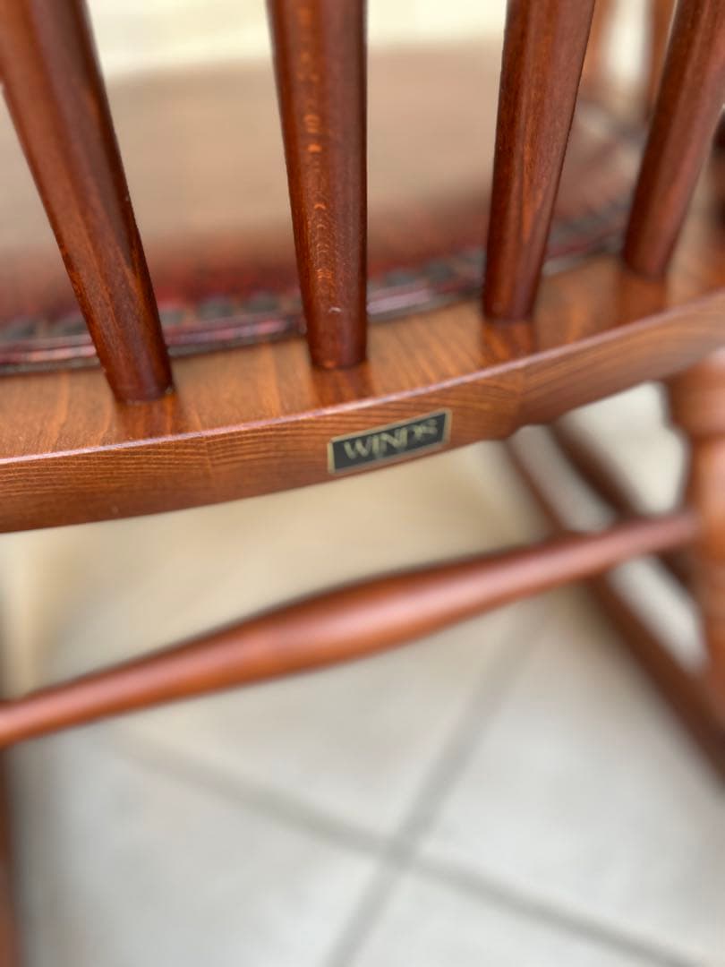 ✨極美品　WINS太平✨ロッキングチェア　アンティーク　レトロ　キツツキマーク
