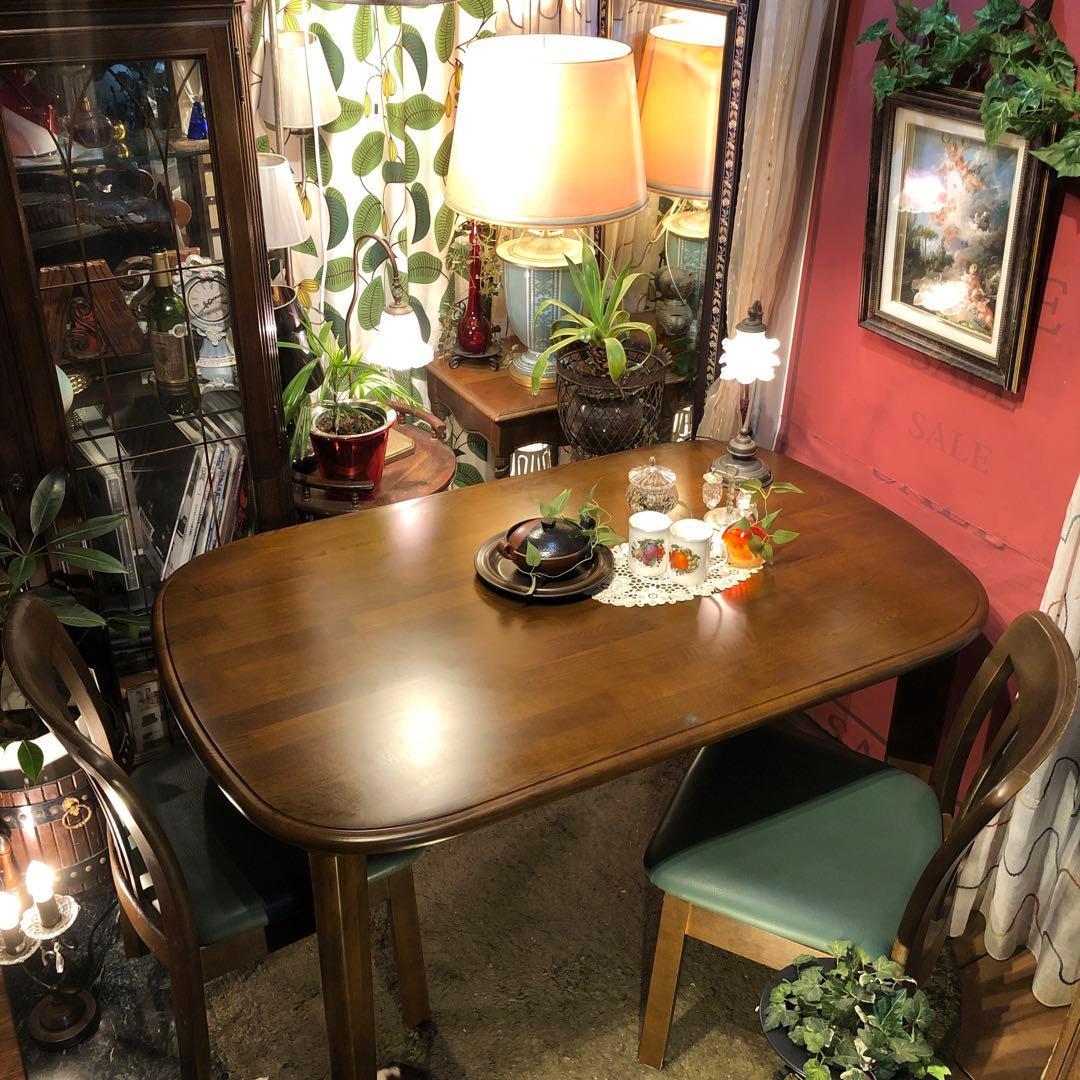 たなかさん 　ヴィンテージ オークソリッド　オーバルダイニングテーブル