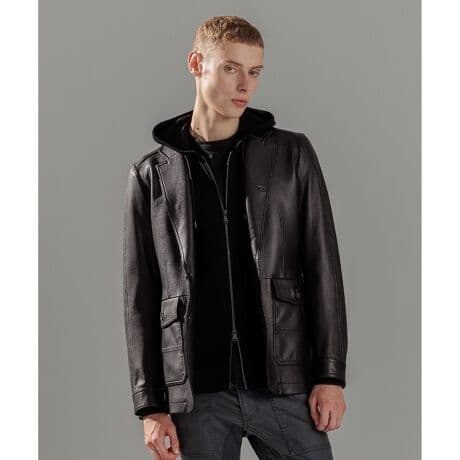 未使用タグ付き✨ ジョゼフオム ライトゴート シュリンクレザージャケット 24年