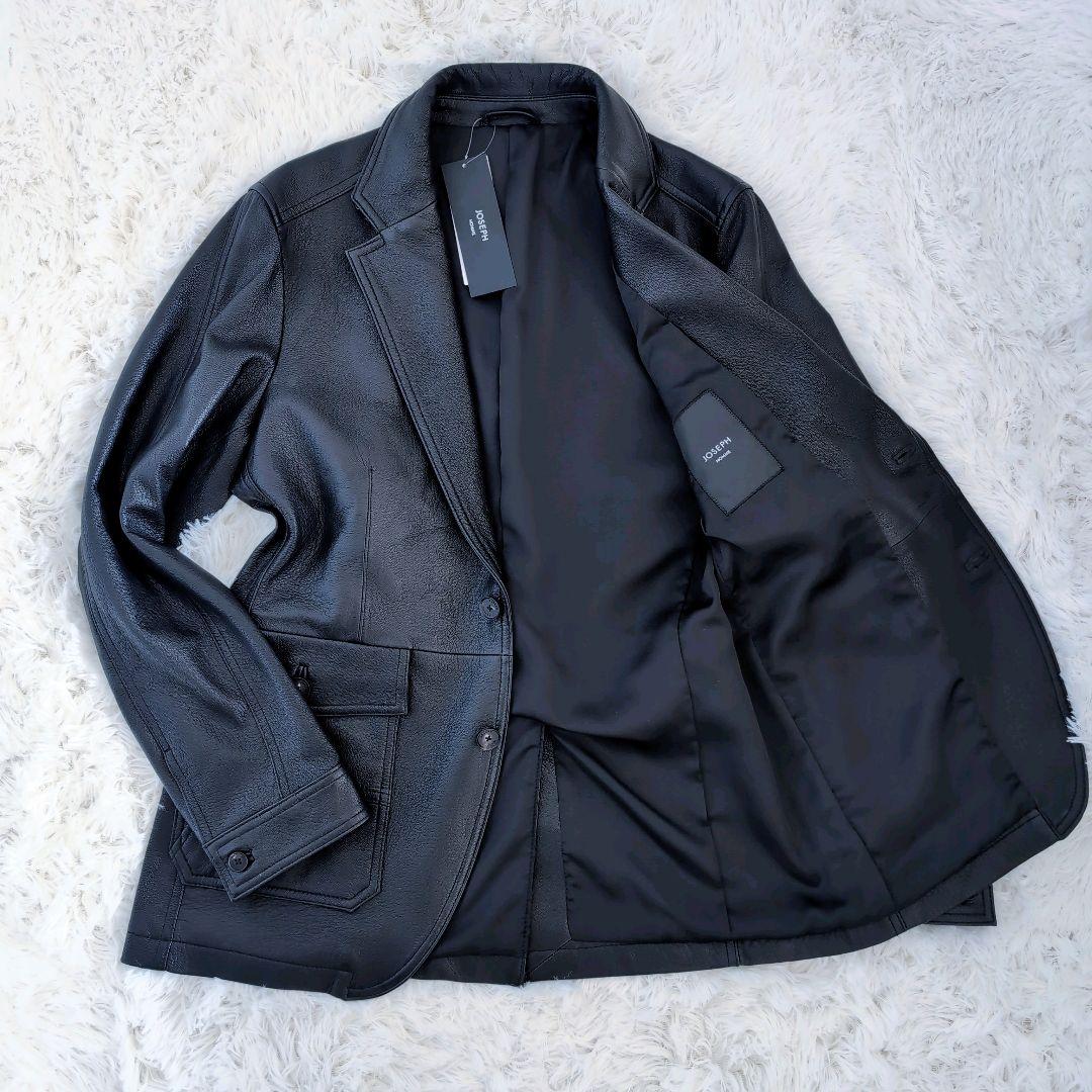 未使用タグ付き✨ ジョゼフオム ライトゴート シュリンクレザージャケット 24年