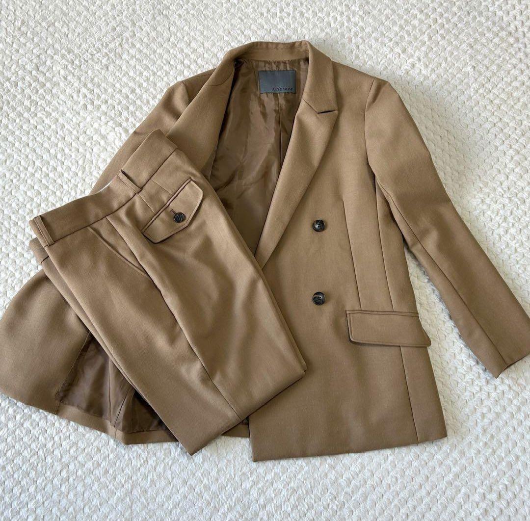 【セットアップ】uncrave　カレンダードツイルジャケット（S）　パンツ（M）