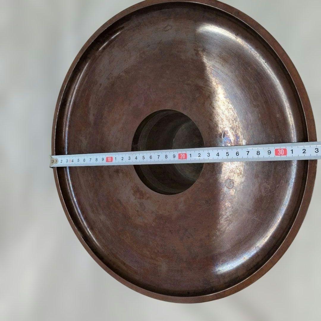 花銅器☆ 唐草透かし　薄端 焼型　唐銅　銅器　花生　薄端