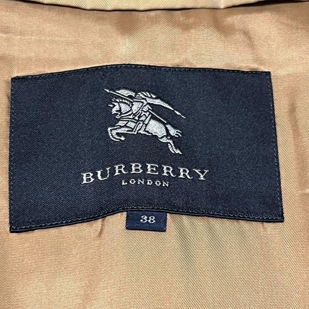 バーバリーロンドン　トレンチコート　ライナー付き　ロング丈　裏地チェック　38