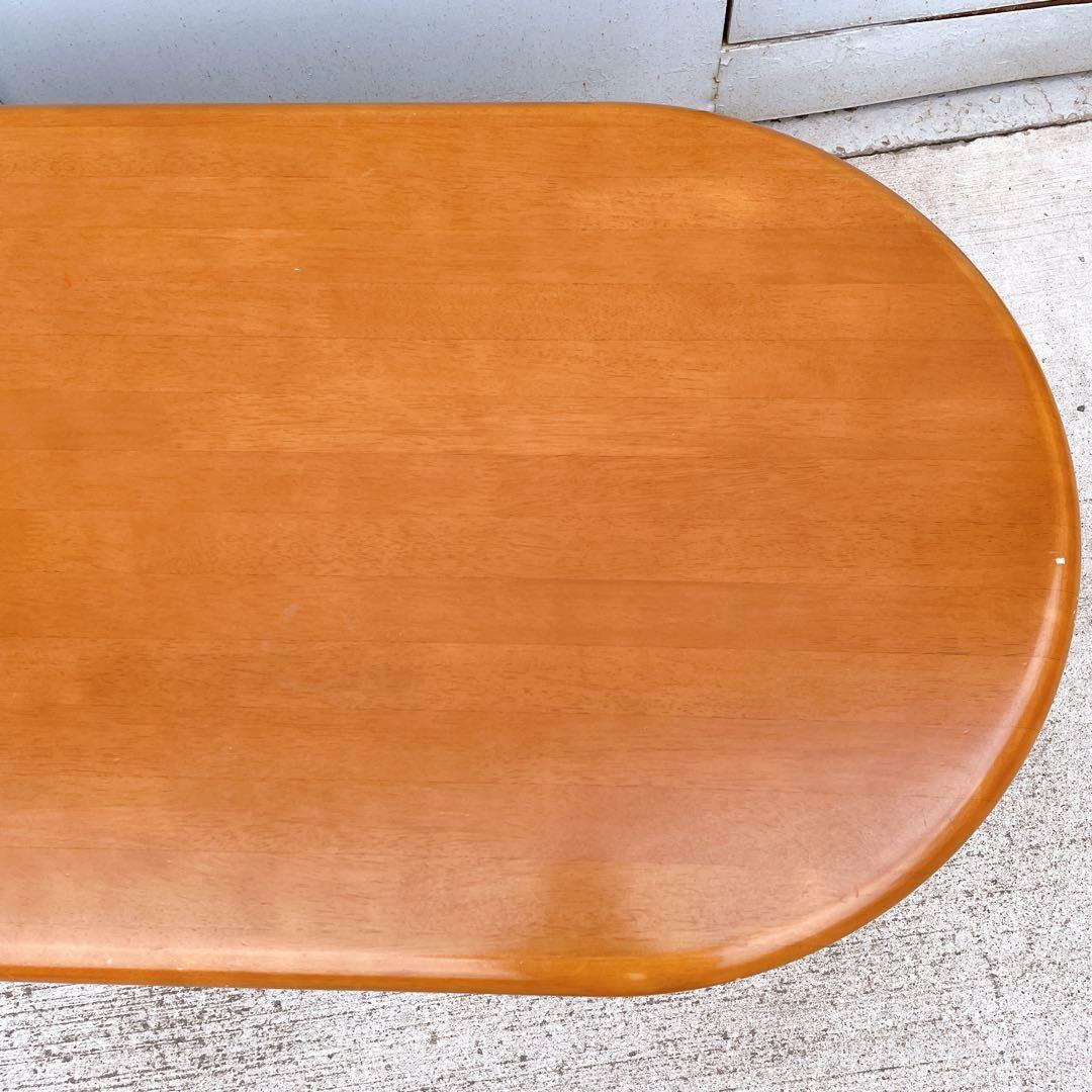 【送料込】マルニ木工 天然木 センターテーブル 楕円形 ローテーブル