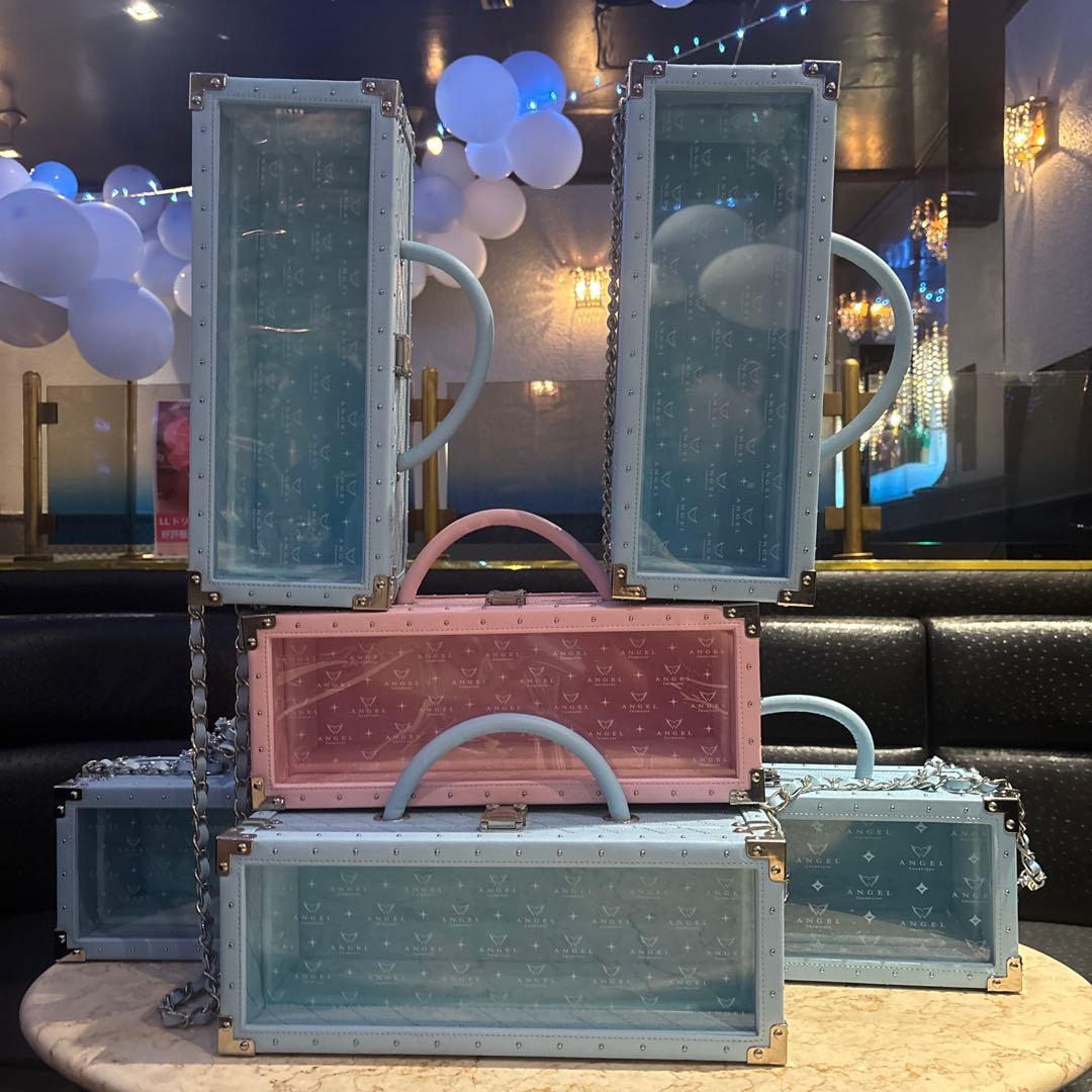 エンジェルシャンパン　空箱　ドゥミセック　ドゥミセックロゼ　6本セット