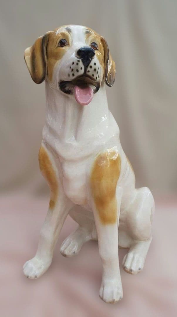 ヴィンテージ 犬 陶器 置物