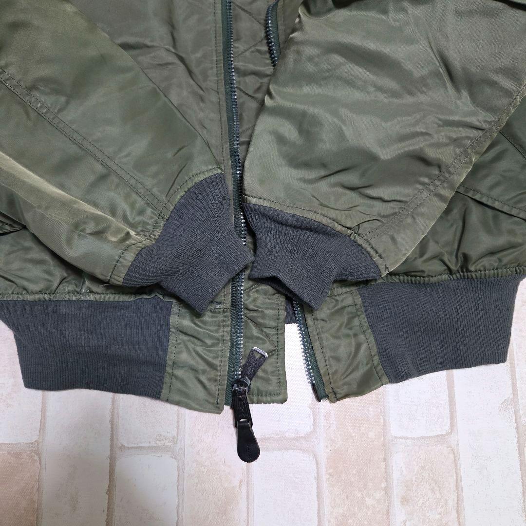 USA製 80s アルファインダストリーズ MA-1 カーキ M