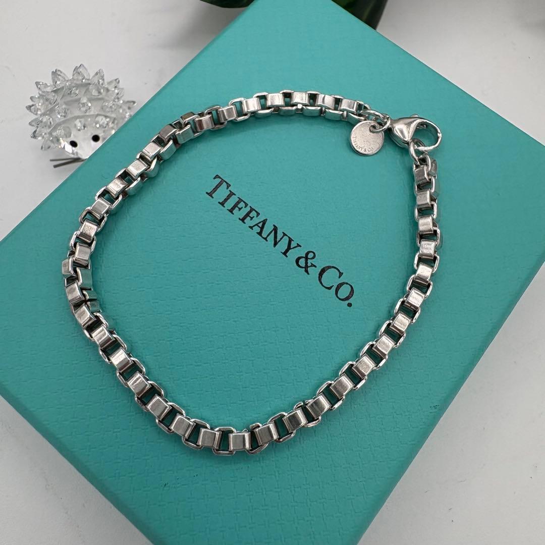【仕上げ済】Tiffany ベネチアン　ブレスレット　シルバー