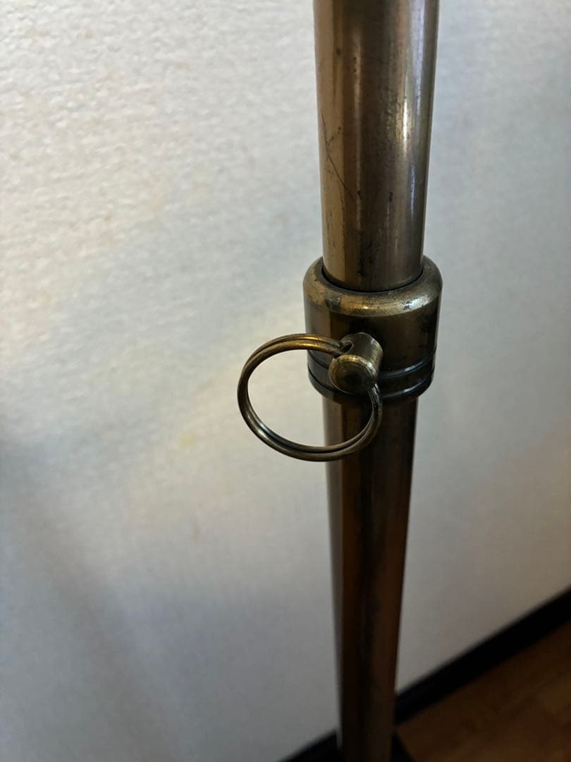 インダストリアル　コートハンガーラック　スタンド　什器　ビンテージ　ゴールド