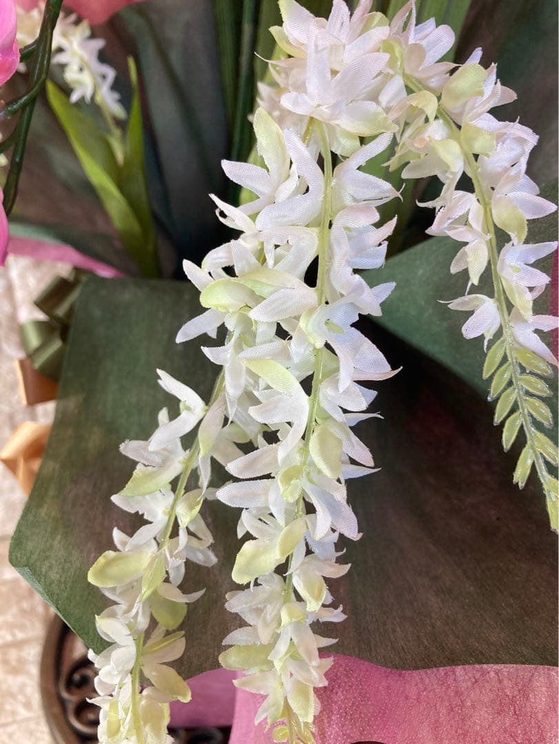 光触媒　人工観葉植物　ウォールグリーン　フェイクグリーン　シンピジューム6765