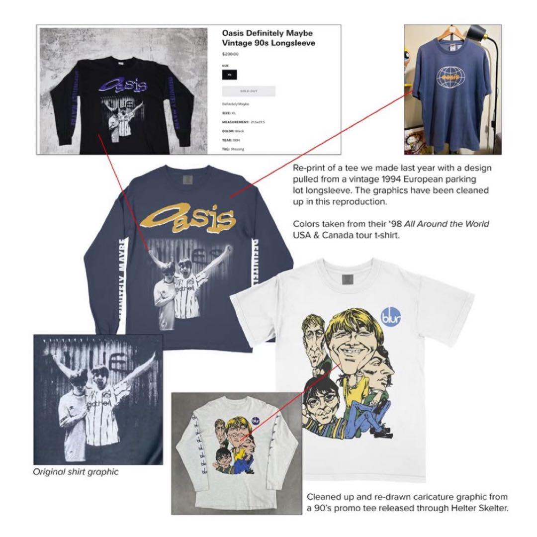 Oasis 『Definitely Maybe』UKブートネタ 受注限定Tシャツ
