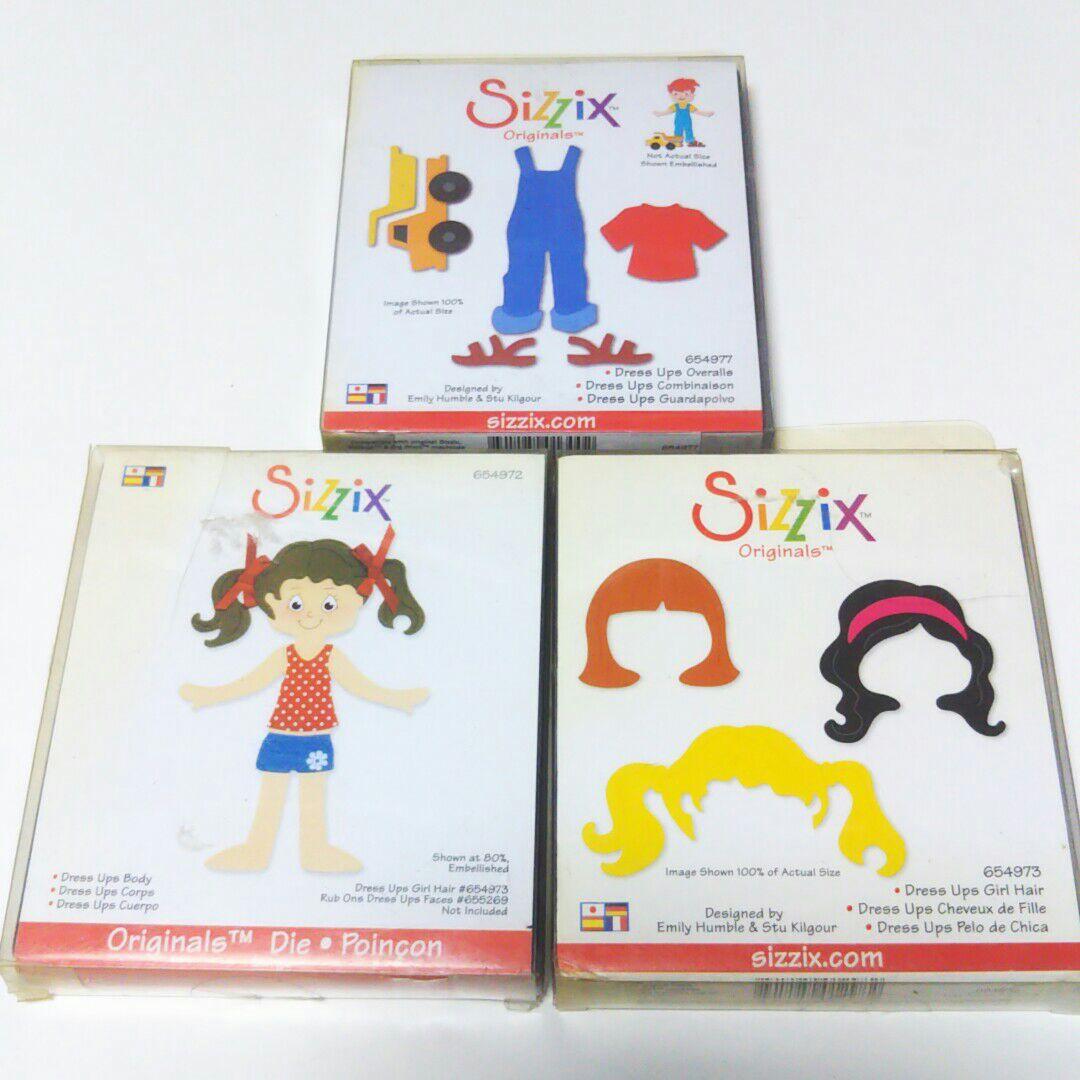 ドール 人形 人 型 髪形 髪の毛 服 着せ替え シジックス sizzix ダイ
