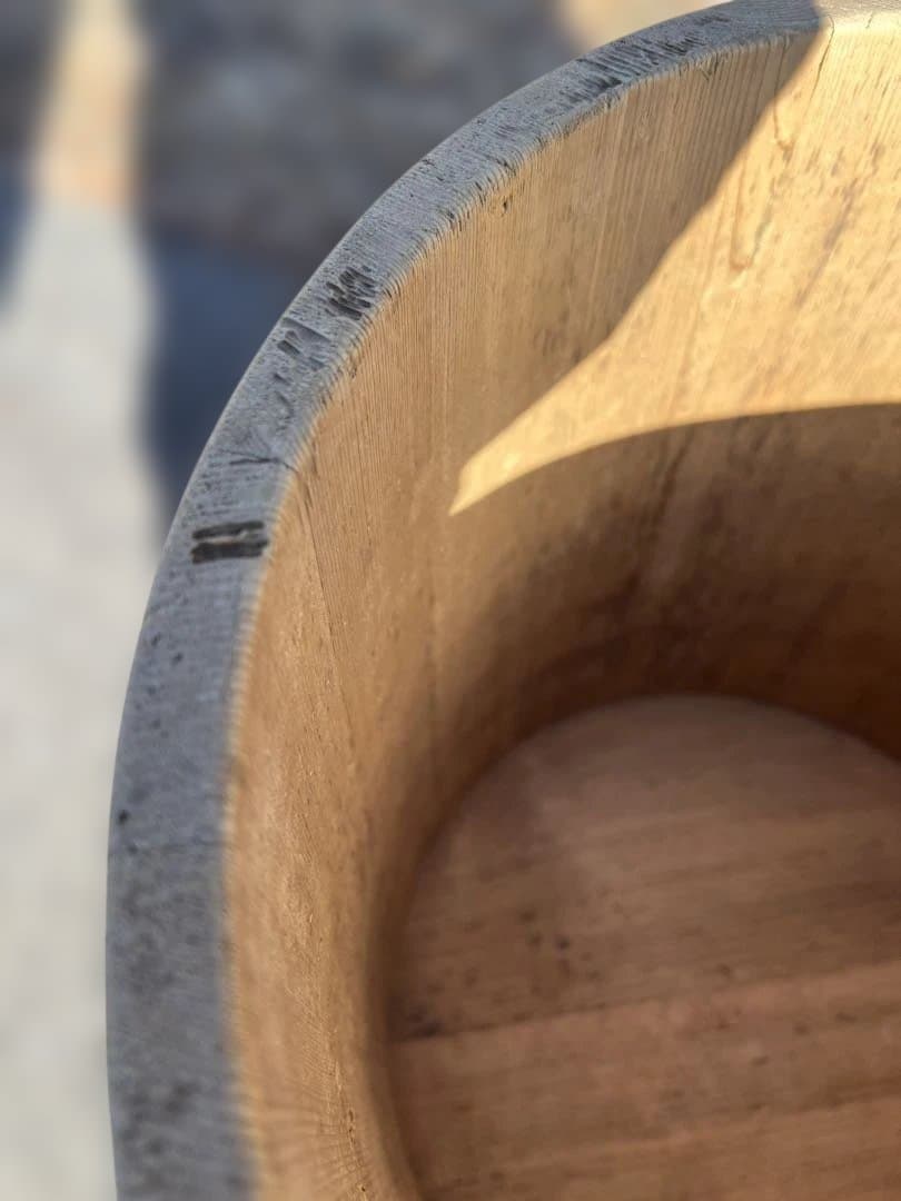 木製　漬物樽　蓋付き