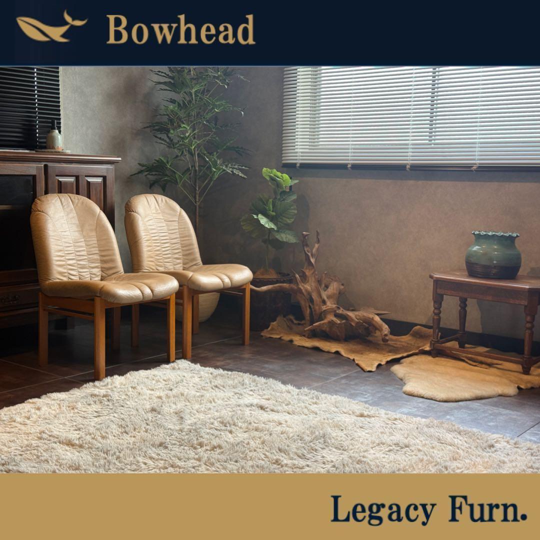 ②FUKURA フクラ　レザー　ヴィンテージ　レトロ　本革　ミッドセンチュリー