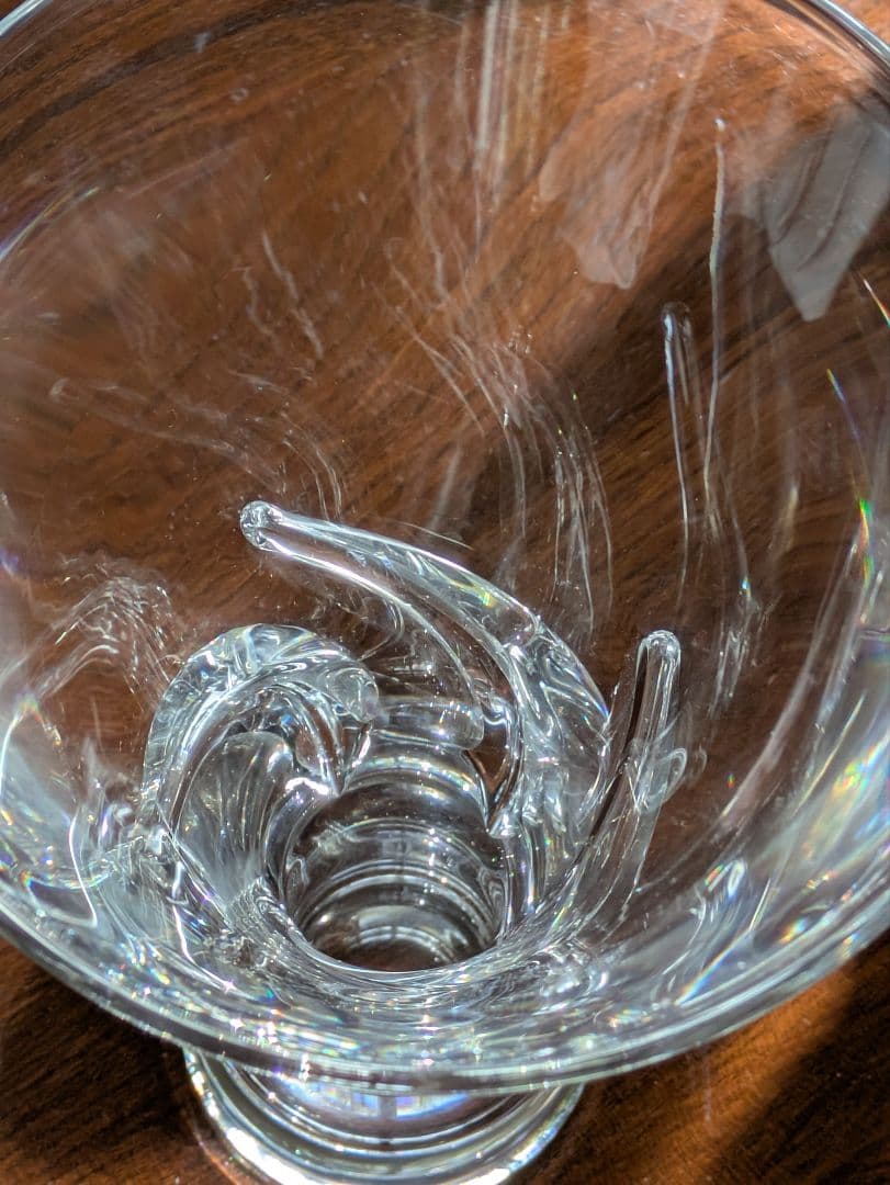 廃盤　8090 Steuben　クリスタル　ローズベース　 花瓶