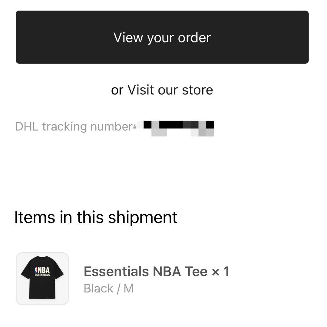 FEAR OF GOD ESSENTIALS NBA Tシャツ ブラック M