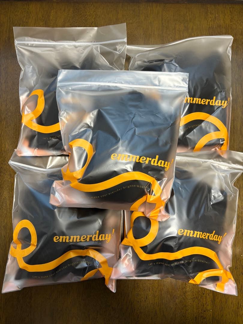 ①emmerday! ブラジャー 4Lサイズ ブラック 5個セット