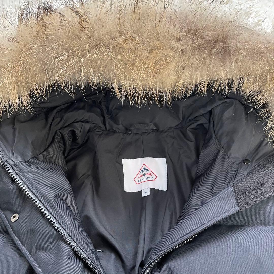 極美品✨ PYRENEX グルノーブルファー ダウンコート レディース 40