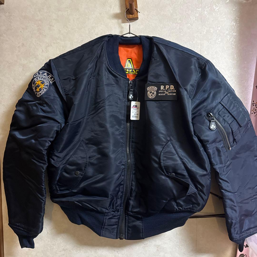 バイオハザード MA-1ジャケット ネイビー　東京ファントム
