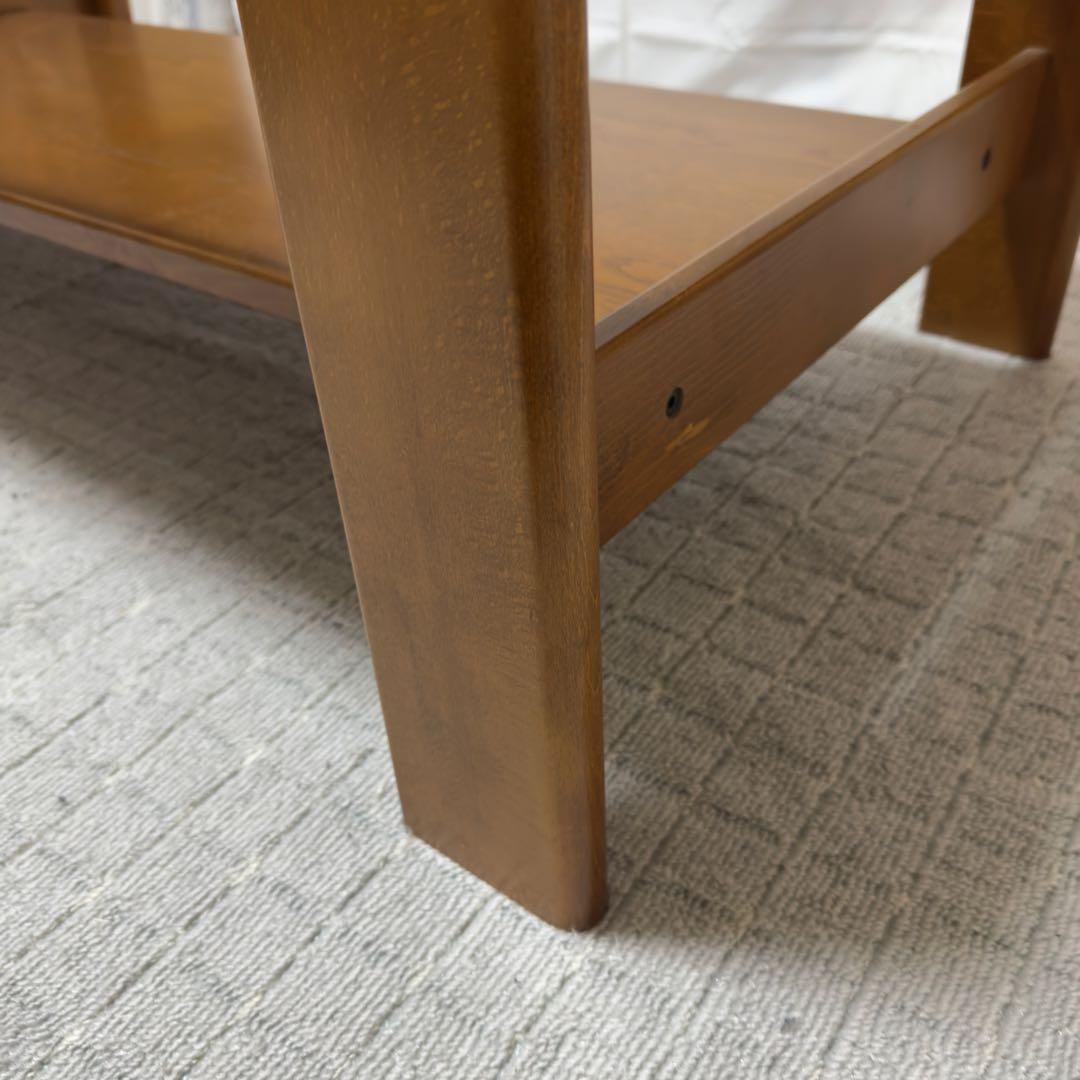 B045 karimoku カリモク センターテーブル ガラストップ レトロ