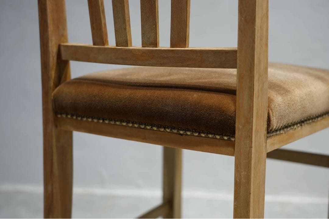 昭和初期　ビンテージ　アンティークチェア　栗材　日本　古木