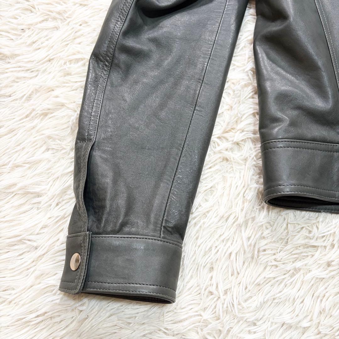 ✨美品✨希少カラー✨EMMETI JURI 　ゴールドジップ　羊革　イタリア製