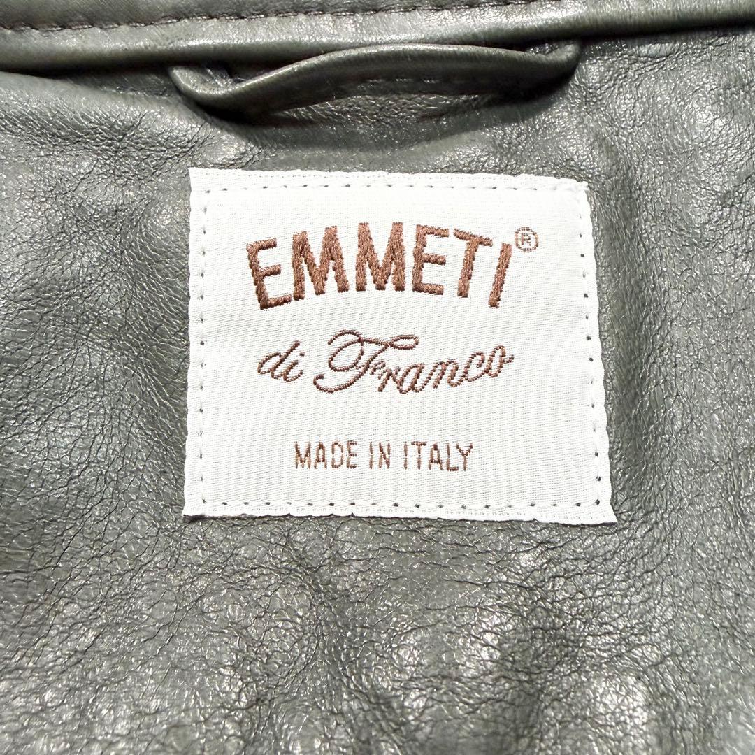 ✨美品✨希少カラー✨EMMETI JURI 　ゴールドジップ　羊革　イタリア製