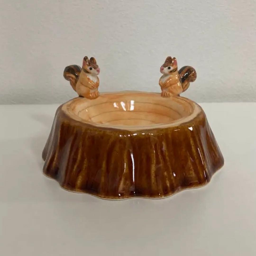 Sugar Poppo リス 切り株豆鉢 シュガーポッポ