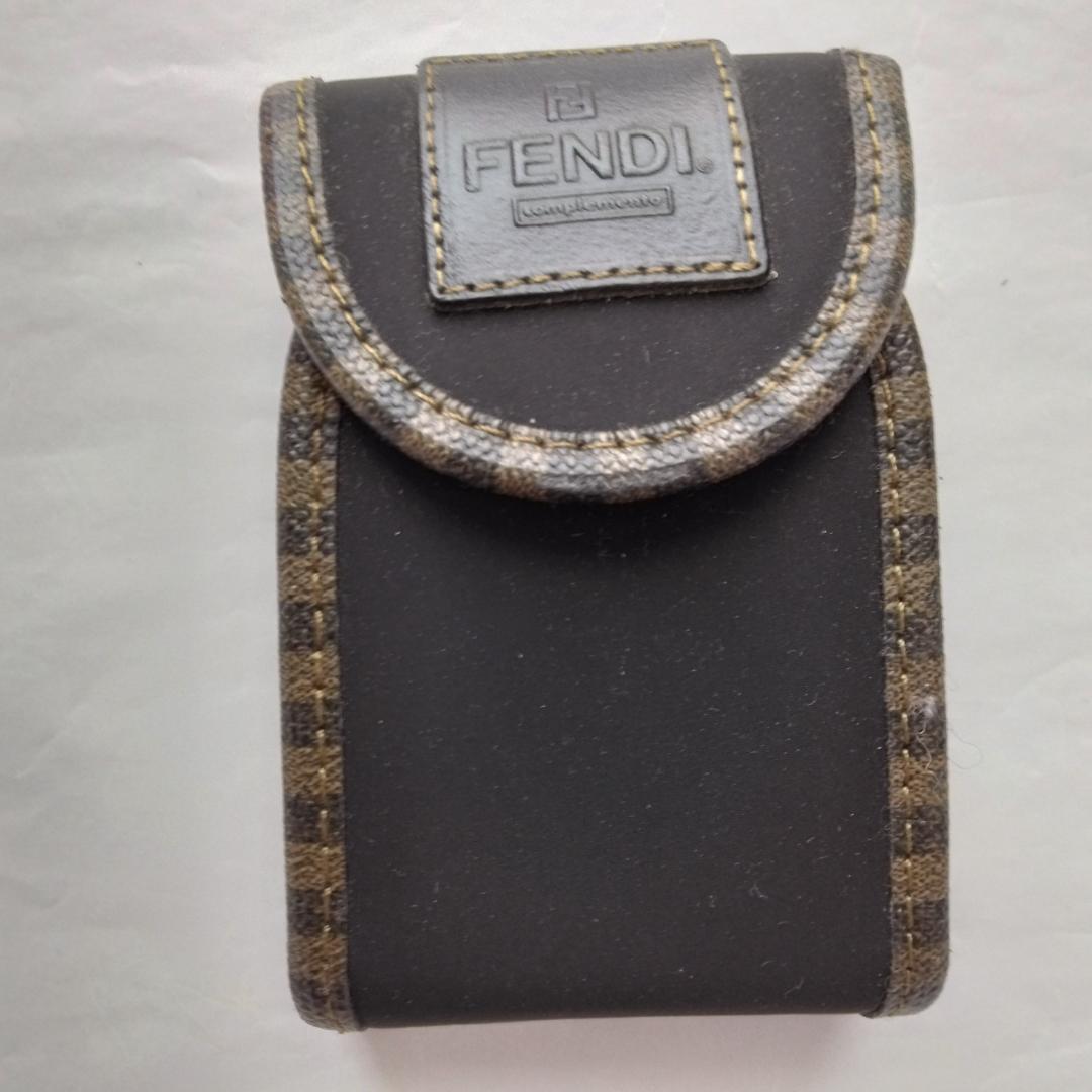 FENDI　黒　ブラウン　マルチケース　シガレットケース　たばこケース　煙草