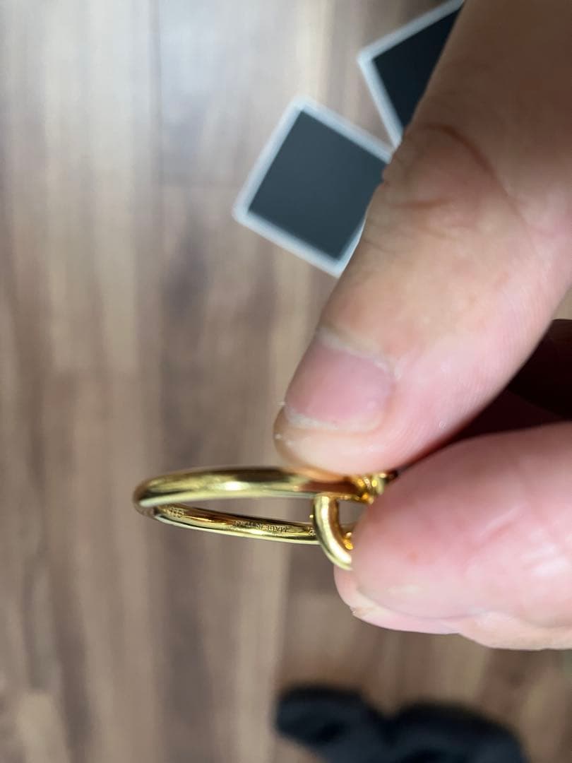 【CELINE】ゴールド ノットリング　52