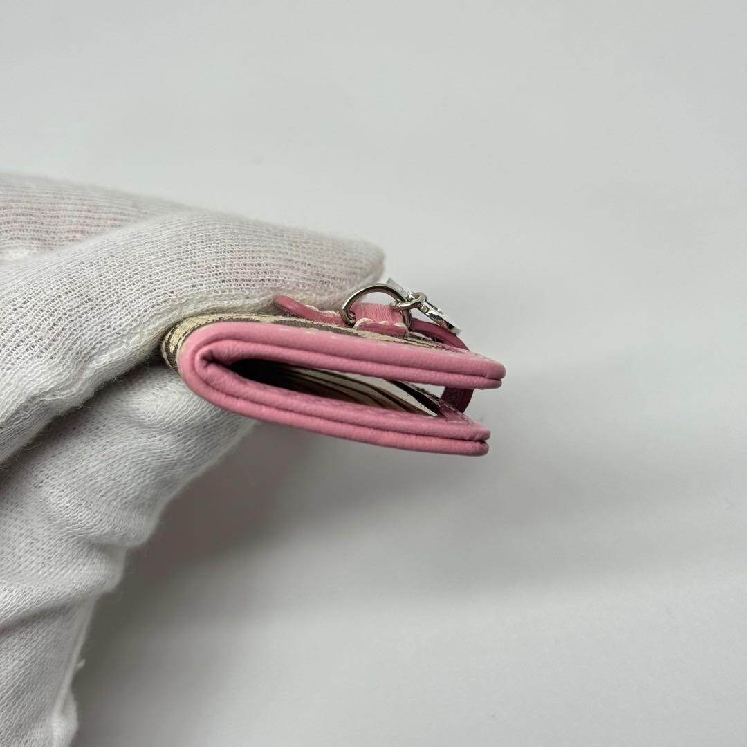 希少 美品 COACH キーホルダー バッグチャーム 手帳 キーリング