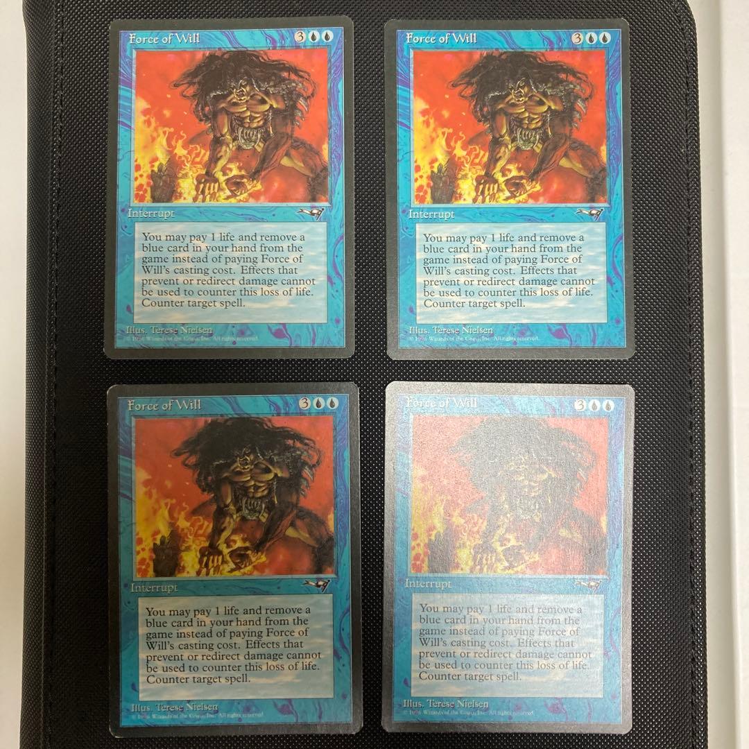 意志の力/Force of Will ４枚セット　英語版