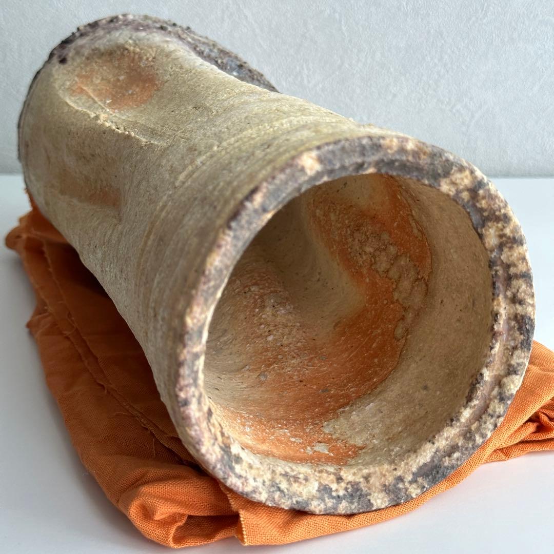 古谷道生 信楽 花器 信楽花入 共箱