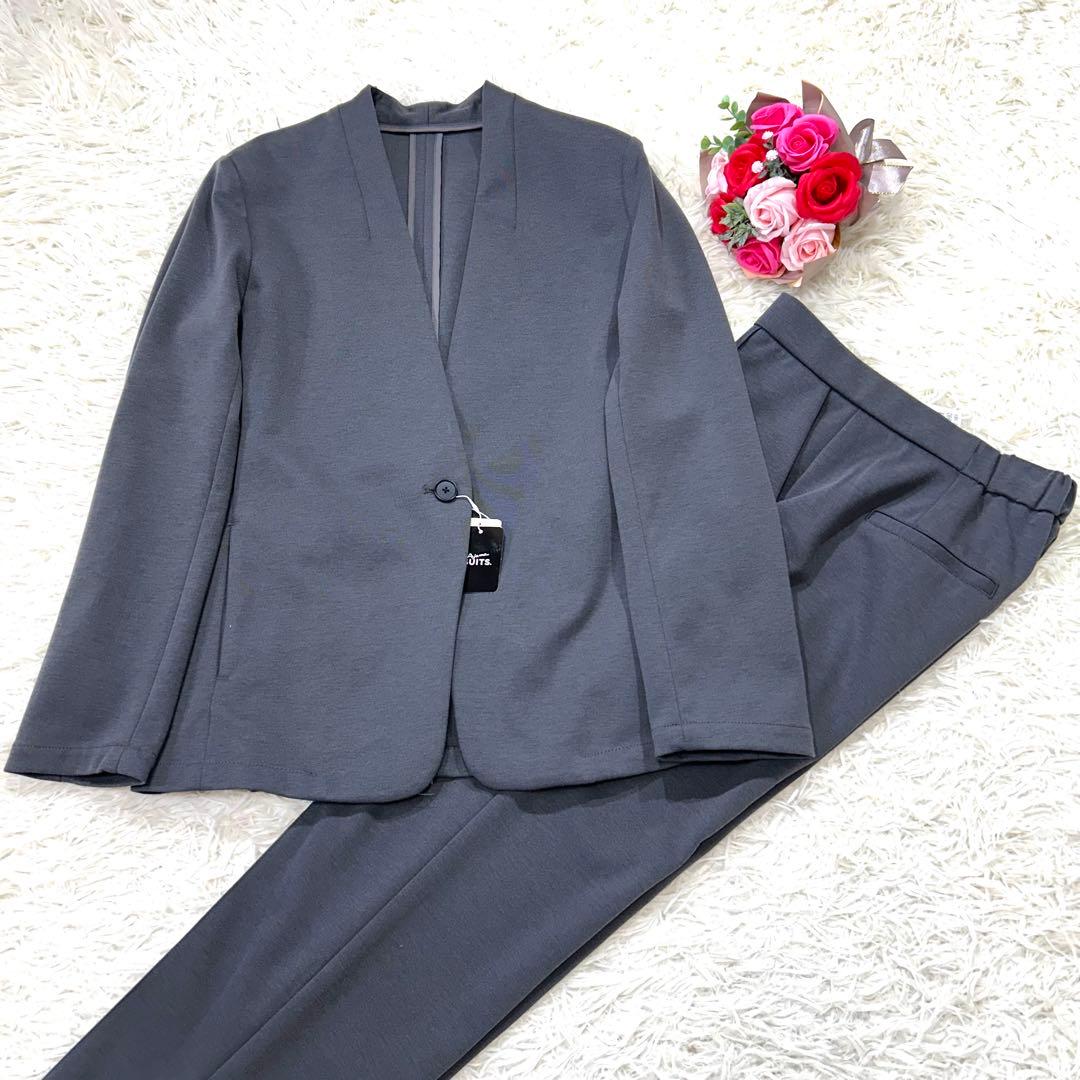 【未使用タグ付☆洗える♪】レディース　パジャマスーツ　セットアップ　グレー L