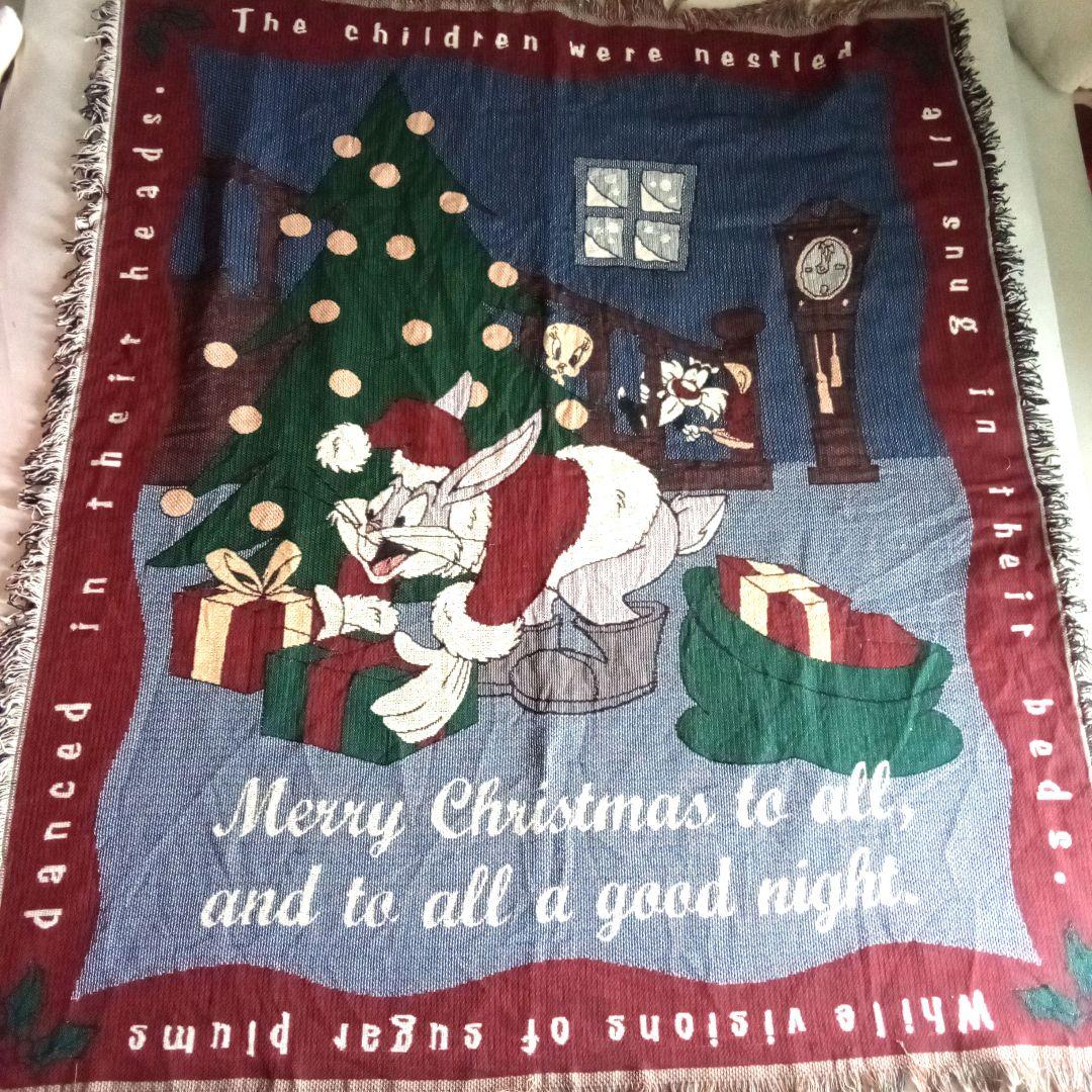 レア　バグズ・バニー クリスマスブランケット