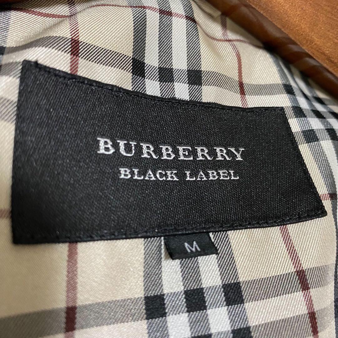 【美品✨】バーバリーブラックレーベル スプリングコート ダブル ノバチェック黒M