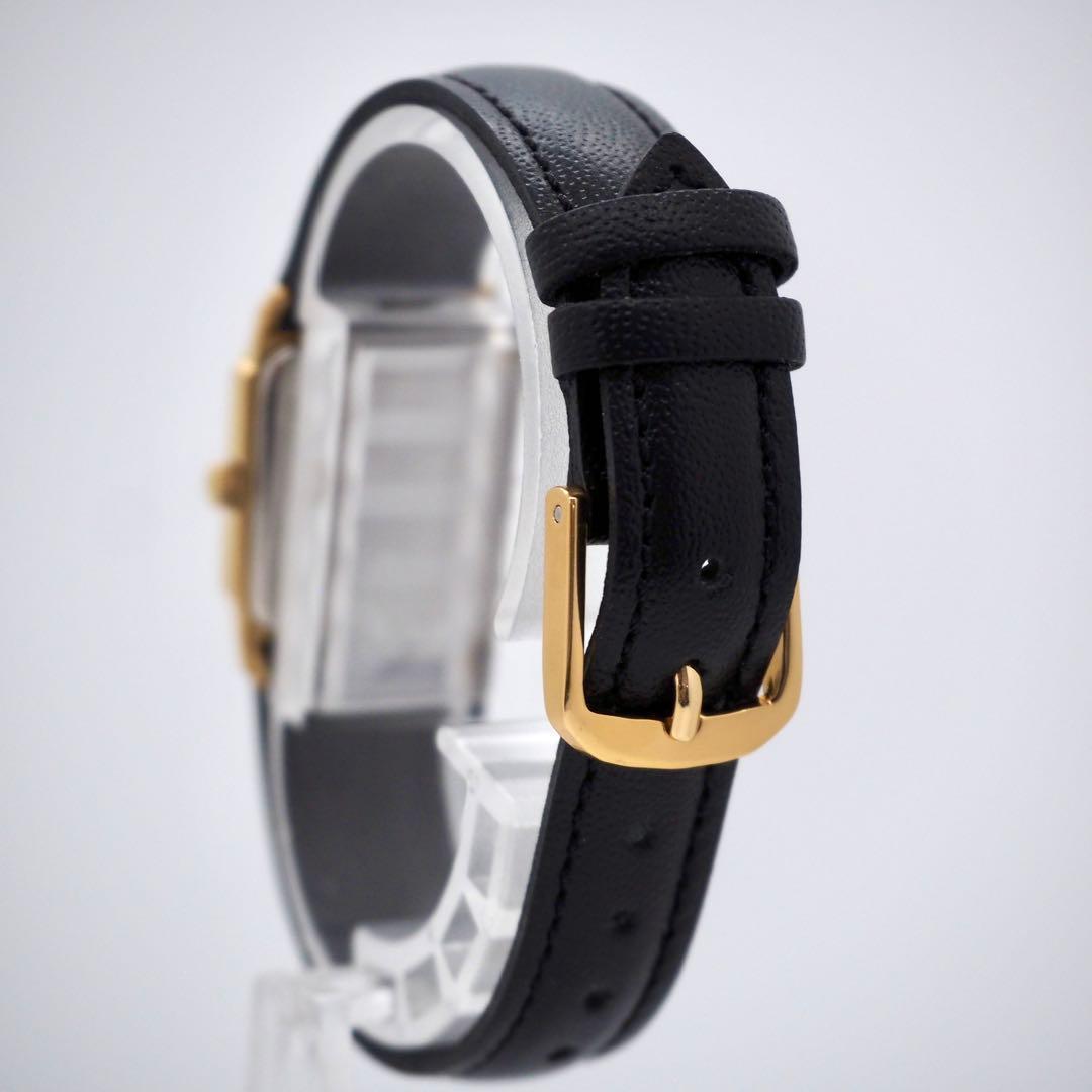 556 稼働 RADO 時計　レディース　スクエア 新品ベルト ゴールド 希少