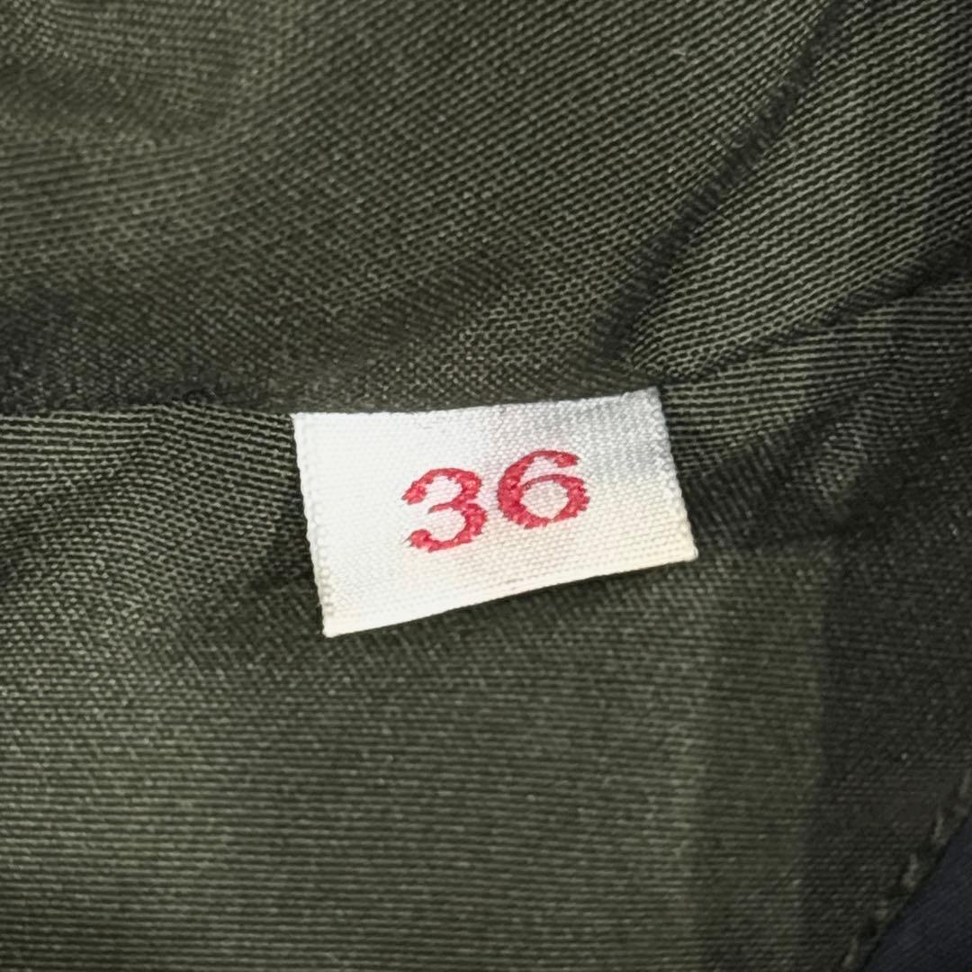 danton ダントン タッサーダウンジャケット M カーキ ファー着脱グリーン