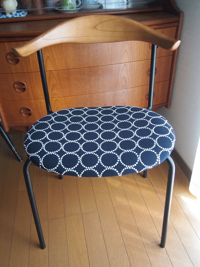 pさん専用 ミナペルホネン ハンドメイド トロペスツール 2脚セット 生地 椅子