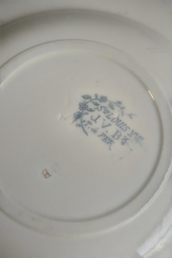 美品Bordeaux　セミクルーズ皿 ツバメと野薔薇　 ルイ15世　アンティーク