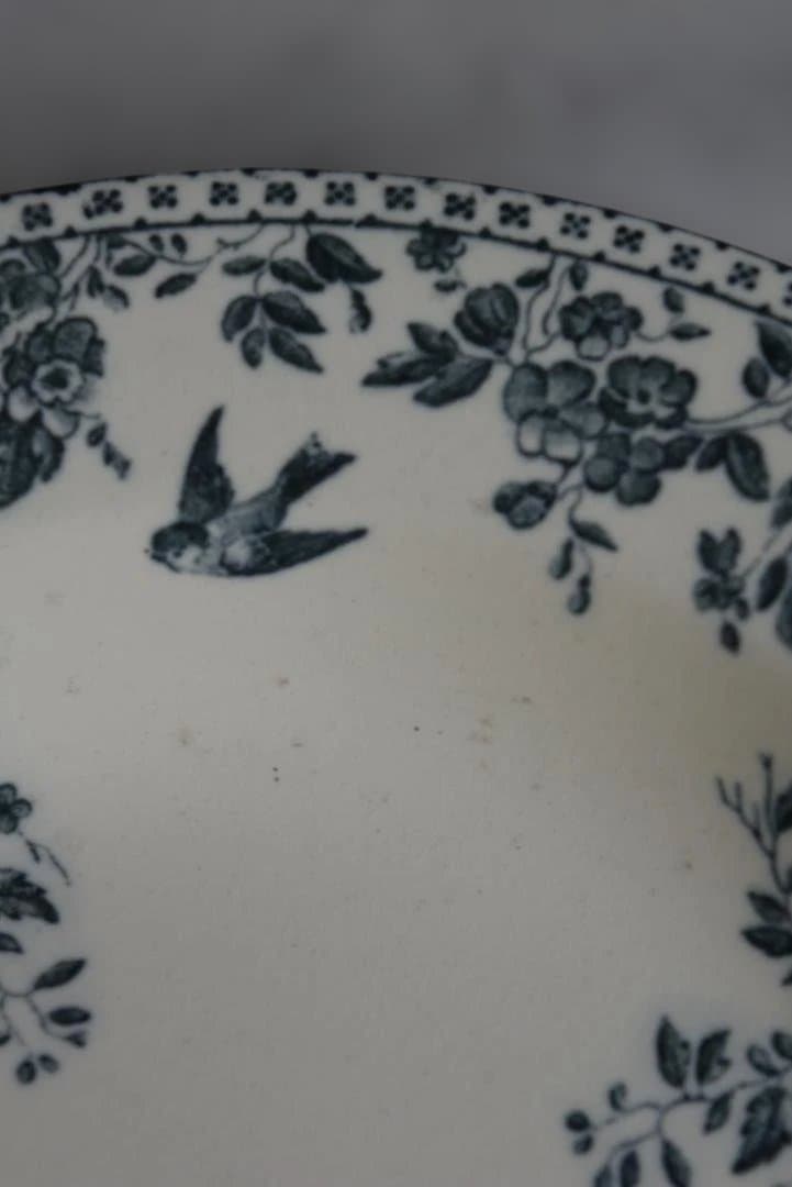 美品Bordeaux　セミクルーズ皿 ツバメと野薔薇　 ルイ15世　アンティーク