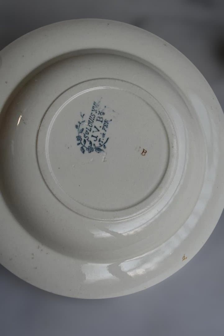 美品Bordeaux　セミクルーズ皿 ツバメと野薔薇　 ルイ15世　アンティーク