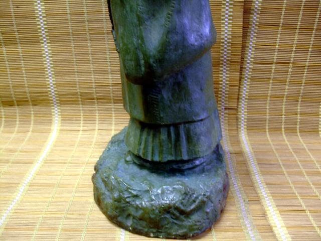 「 角田蘇風 」作　親鸞聖人像　石膏像　60ｃｍ　仏像　オブジェ　彫刻