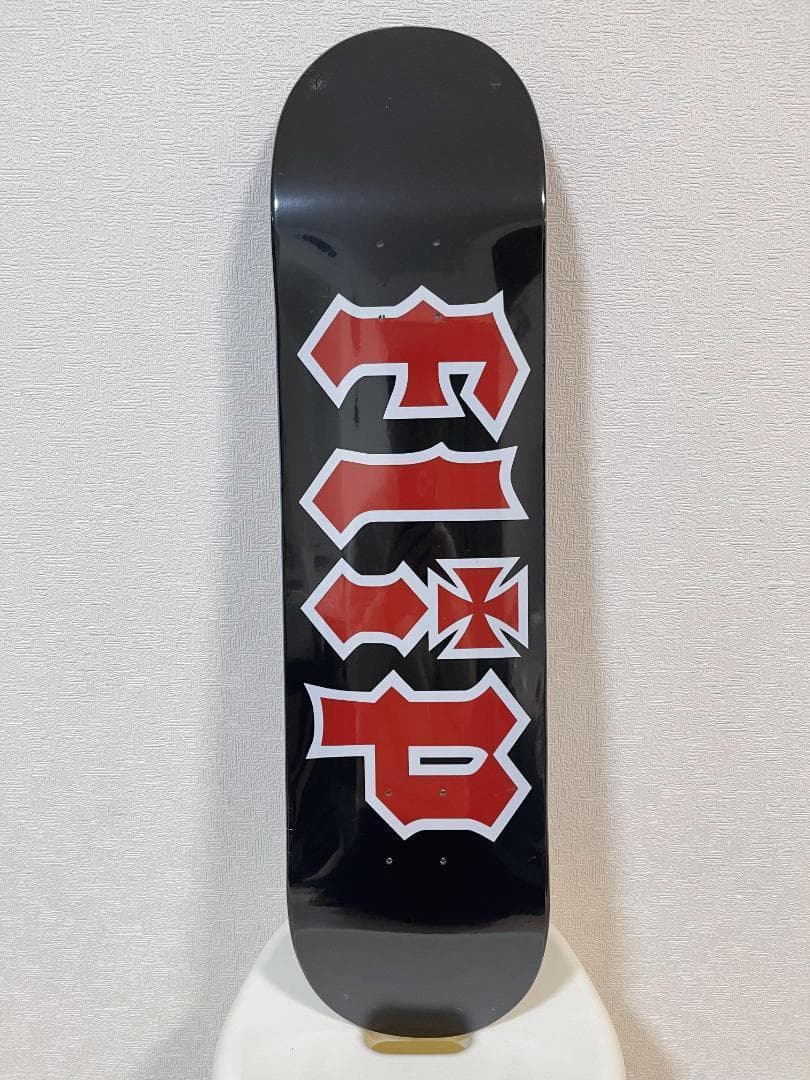 台湾製無地黒デッキテープ付き　フリップ　FLIP　8.0スケートボードデッキ