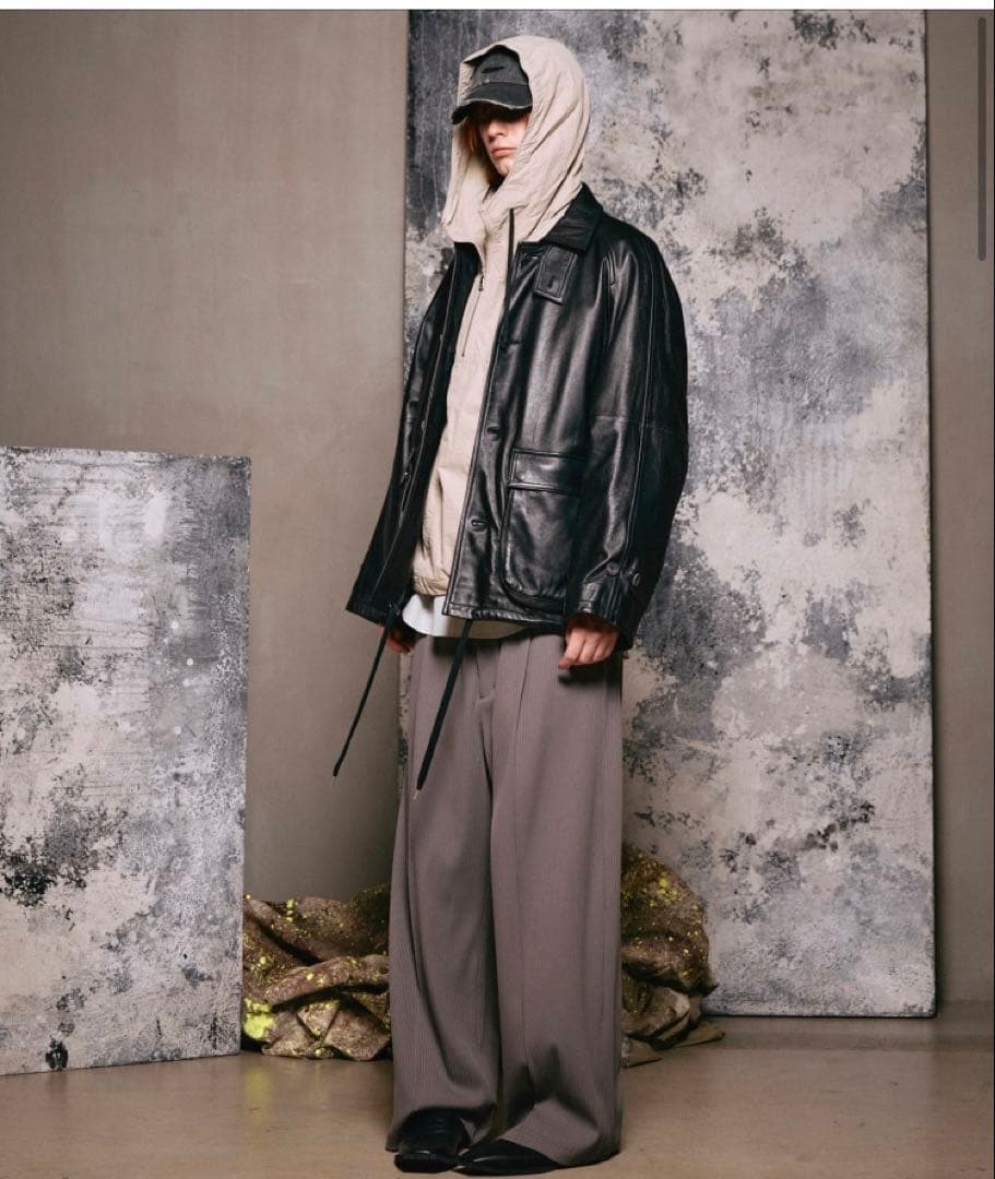 Maison Special シープレザー　フロントシングルブルゾン