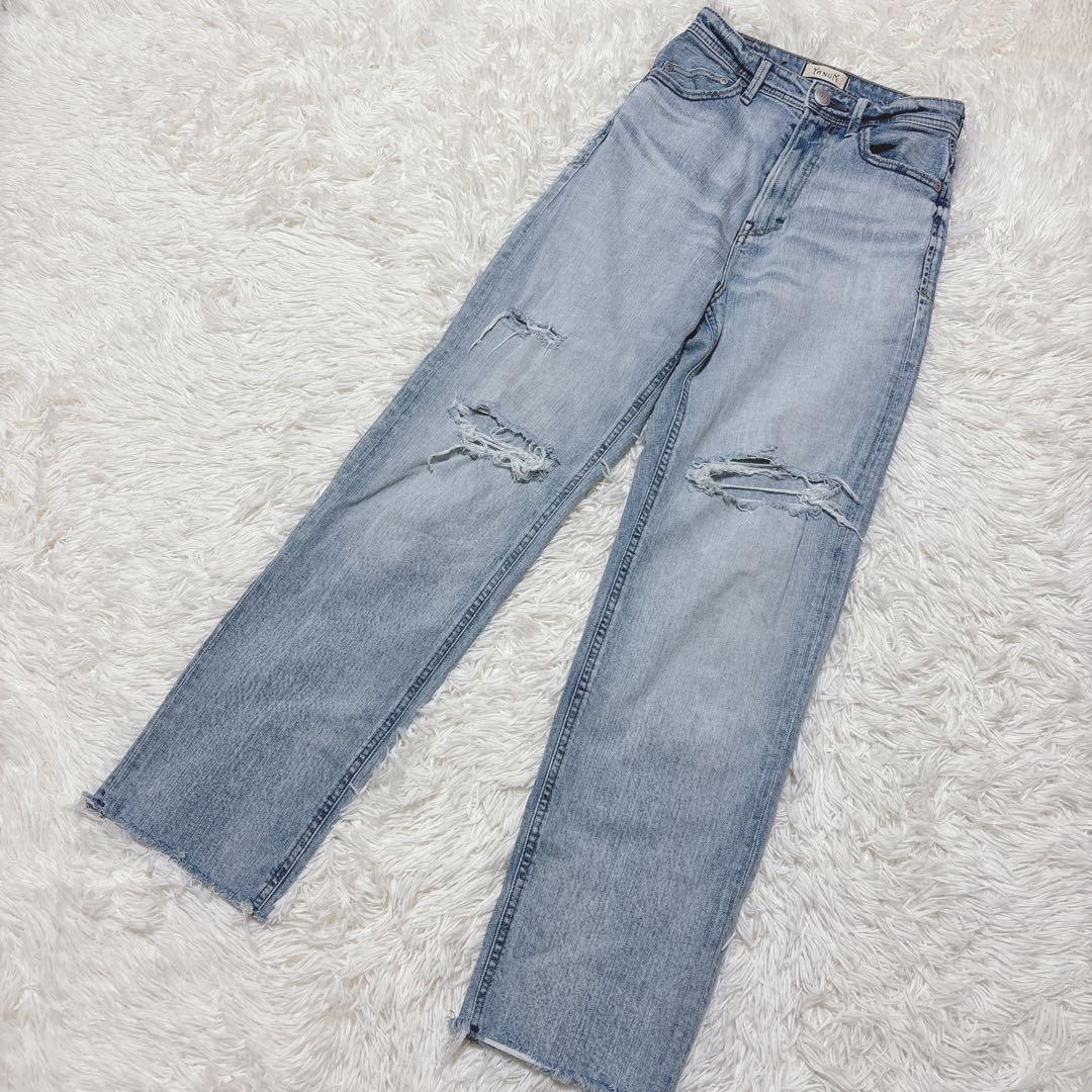 完売品　YANUK Lea レア ストレートデニム ボーイズ セミフレア
