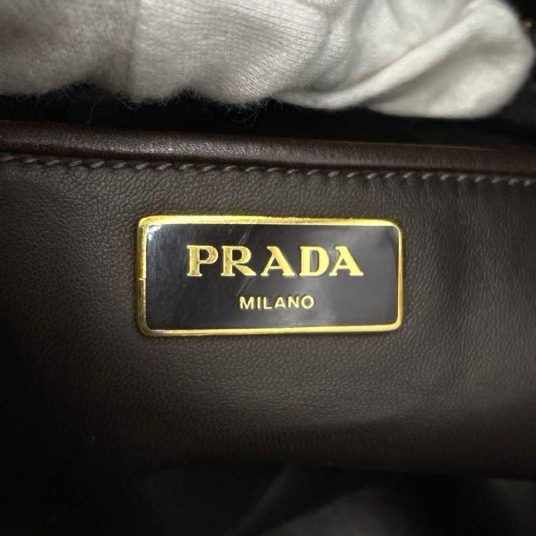 PRADA ボウリングバッグ ハンドバッグ 紗栄子さん着用